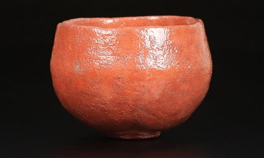 杉本貞光 啐啄　茶碗　茶道　赤茶盌 杉本貞光 寺垣外 赤茶碗 sugimoto, sadamitsu red bowl | 古美術